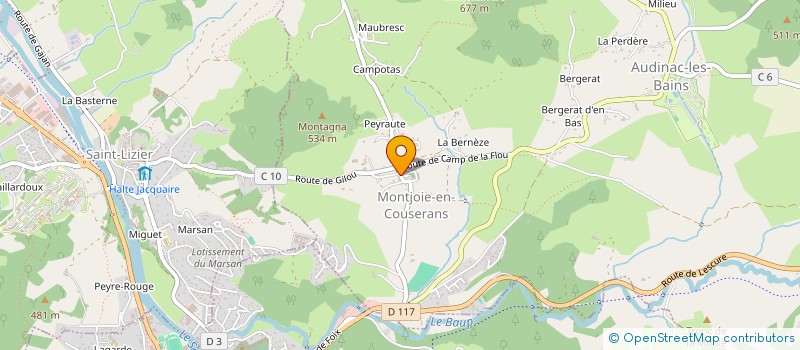localisation de l'entreprise DE LA PLUME A L'ARCHET à MONTJOIE-EN-COUSERANS