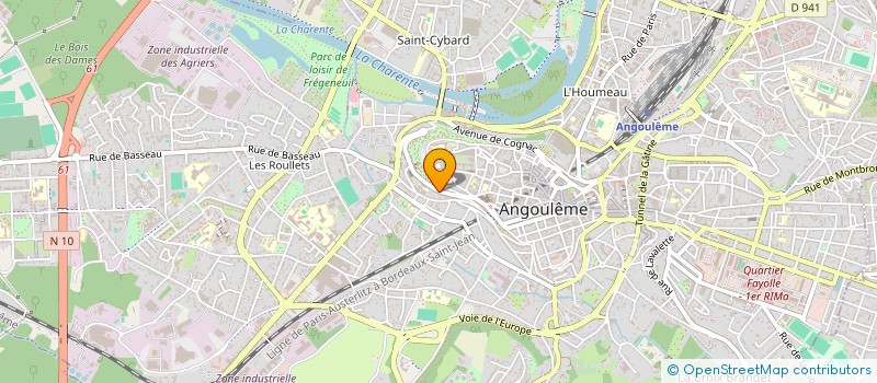 localisation de l'entreprise DE LA PLUME AUX ORTEILS  ANGOULEME