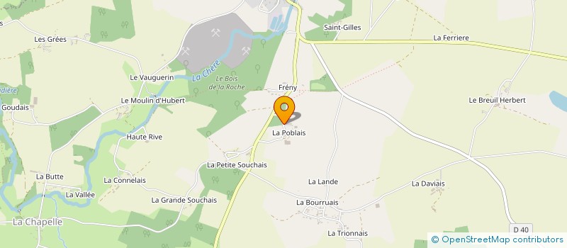 localisation de l'entreprise DE LA POBLAIS à SAINT-AUBIN-DES-CHATEAUX
