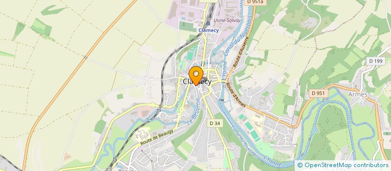 localisation de l'entreprise DE LA PORTE RANDAN à CLAMECY