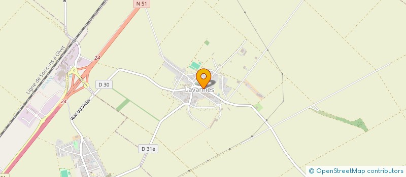 localisation de l'entreprise DE LA POSTE à LAVANNES