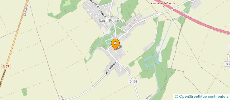 localisation de l'entreprise DE LA POTERIE  SAINT-POUANGE