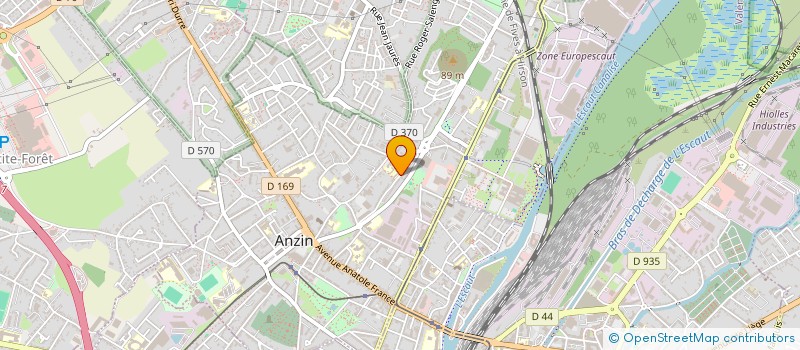 localisation de l'entreprise DE LA POTERNE  ANZIN