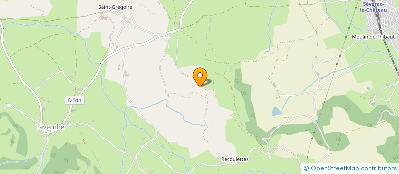 localisation de l'entreprise DE LA PRADE à SEVERAC D'AVEYRON