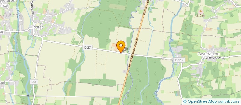 localisation de l'entreprise DE LA PRADE  TOSTAT