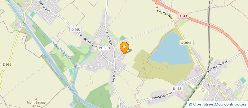 localisation de l'entreprise DE LA PRAIRIE  GULZIN