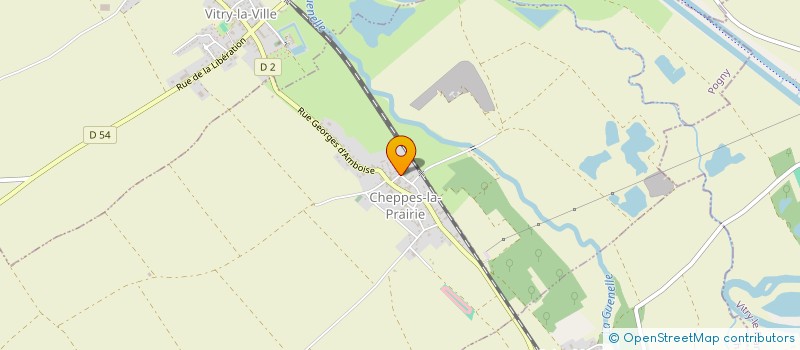 localisation de l'entreprise DE LA PRAIRIE  CHEPPES-LA-PRAIRIE