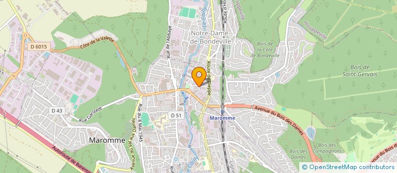 localisation de l'entreprise DE LA PREVOSTIERE  MAROMME