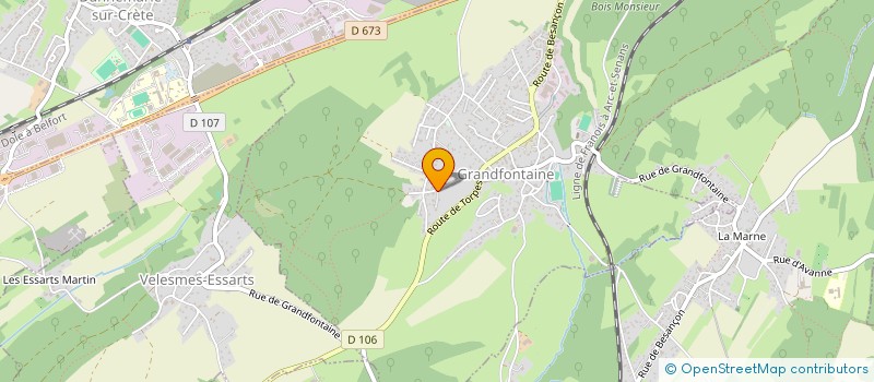 localisation de l'entreprise DE LA PRUDENTIA  GRANDFONTAINE