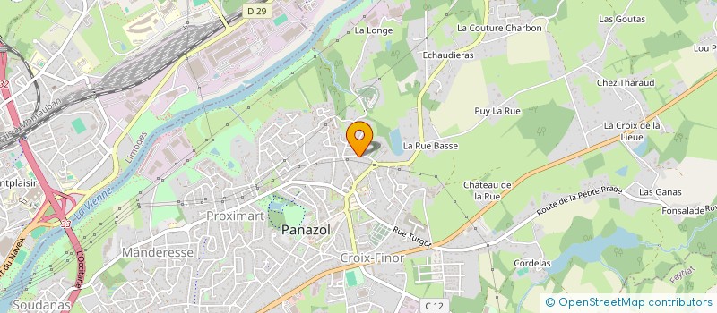 localisation de l'entreprise DE LA QUINTAINE à PANAZOL