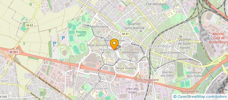 localisation de l'entreprise DE LA REFORME SOCIALE HAUTEPIERRE à STRASBOURG