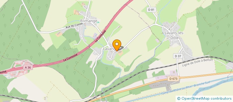 localisation de l'entreprise DE LA RENTE  LAVANGEOT