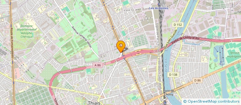 localisation de l'entreprise DE LA REPUBLIQUE à THIAIS