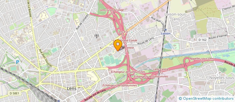 localisation de l'entreprise DE LA RESIDENCE MARIANNE  LENS