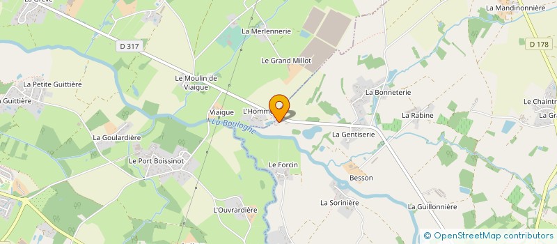 localisation de l'entreprise DE LA RESINIERE  SAINT-COLOMBAN