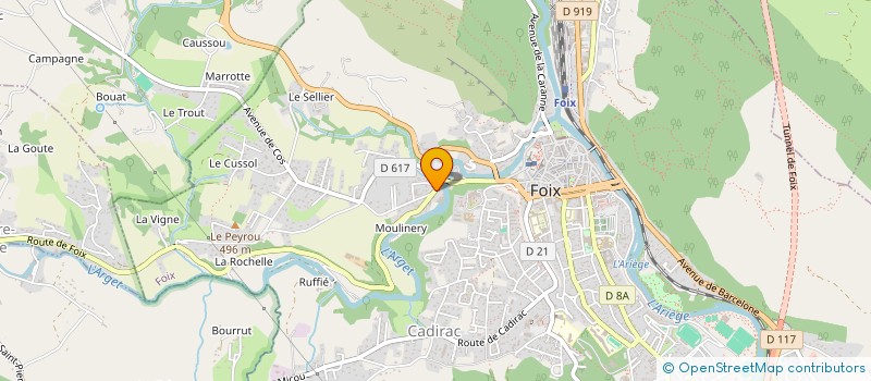 localisation de l'entreprise DE LA RESSOURCE A LA CLEF à FOIX