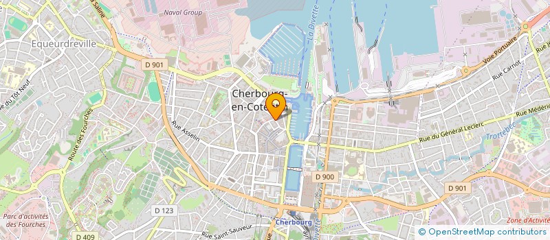 localisation de l'entreprise DE LA REVOLUTION à CHERBOURG-EN-COTENTIN