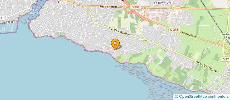 localisation de l'entreprise DE LA RIA  PORNIC