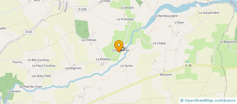 localisation de l'entreprise DE LA RIDELAIS  MAXENT