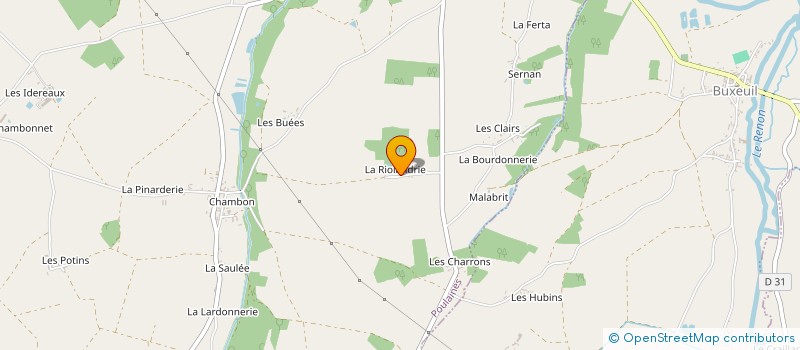 localisation de l'entreprise DE LA RIOLANDERIE à POULAINES