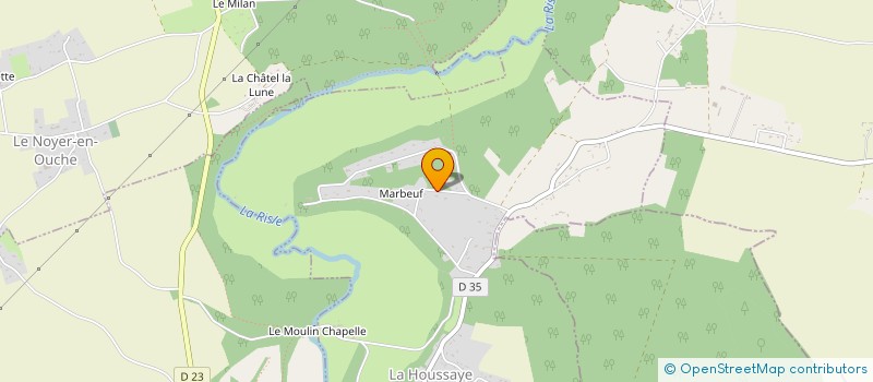 localisation de l'entreprise DE  LA RISLE  LE NOYER EN OUCHE