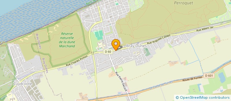 localisation de l'entreprise DE LA RIVE A LA MER  BRAY-DUNES