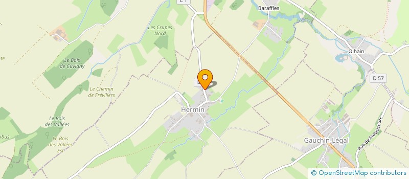 localisation de l'entreprise DE LA RIVIERE à HERMIN