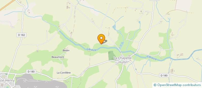 localisation de l'entreprise DE LA RIVIERE à OMBREE D'ANJOU