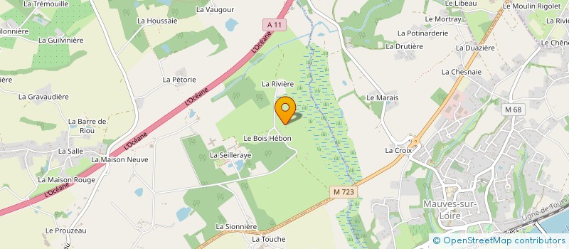 localisation de l'entreprise DE LA RIVIERE à CARQUEFOU