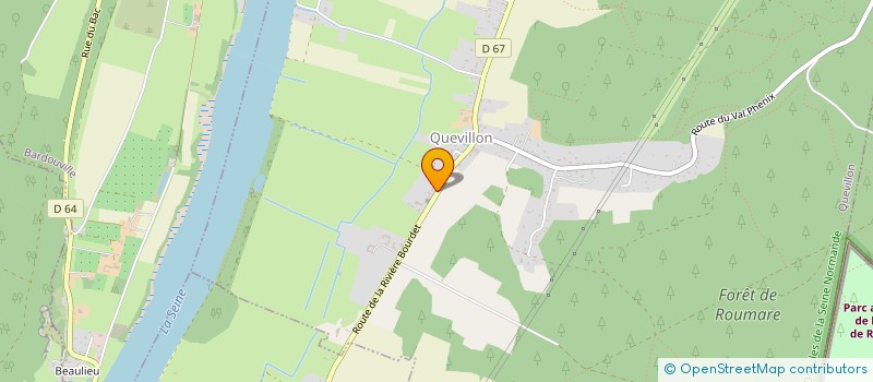 localisation de l'entreprise DE LA RIVIERE BOURDET  QUEVILLON