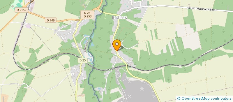localisation de l'entreprise DE LA RIVIERE CIMENTEE  BUTHIERS