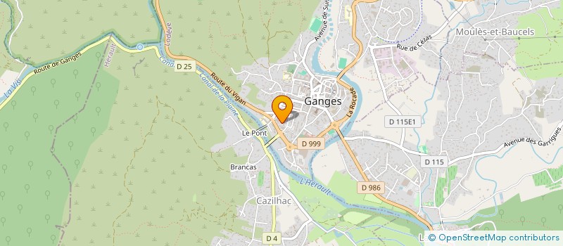 localisation de l'entreprise DE LA ROCADE SARL à GANGES