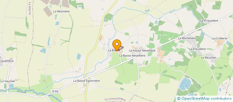 localisation de l'entreprise DE LA ROCHE à LA LIMOUZINIERE
