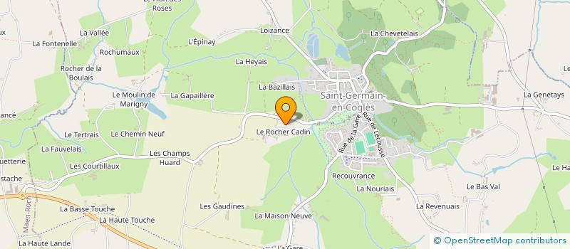 localisation de l'entreprise DE LA ROCHE  LUITRE-DOMPIERRE