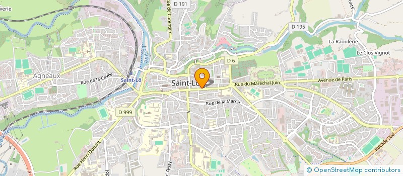 localisation de l'entreprise DE LA ROCHE DE PRADES  SAINT-LO