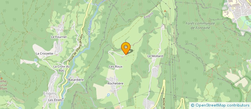 localisation de l'entreprise DE LA ROCHETIERE  SAINT-NIZIER-DU-MOUCHEROTTE