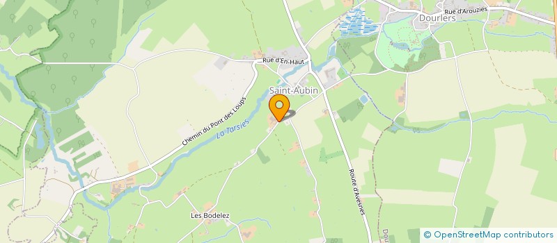 localisation de l'entreprise DE LA ROGERE  SAINT-AUBIN