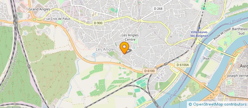 localisation de l'entreprise DE LA ROQUE  LES ANGLES