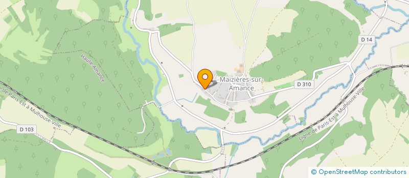 localisation de l'entreprise DE LA ROSE DES VENTS à MAIZIERES-SUR-AMANCE