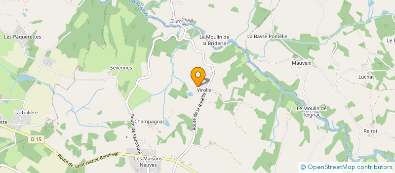 localisation de l'entreprise DE LA ROSELLE  SAINT-GENEST-SUR-ROSELLE