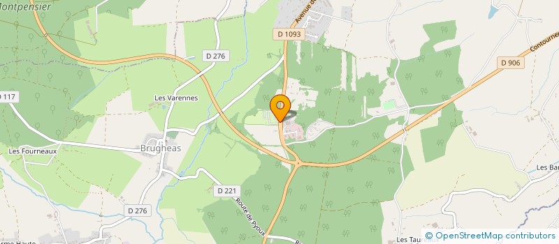 localisation de l'entreprise DE LA ROSERAIE  BRUGHEAS