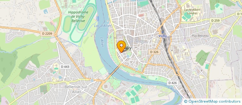 localisation de l'entreprise DE LA ROSIERE à VICHY