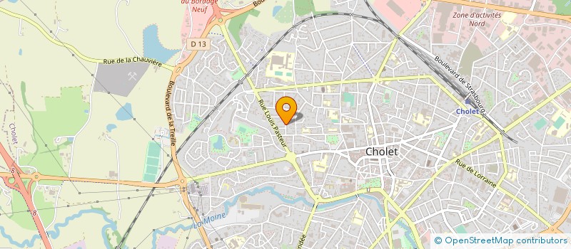 localisation de l'entreprise DE LA ROURIE à CHOLET