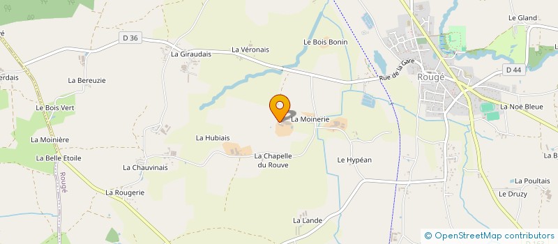 localisation de l'entreprise DE LA ROUVE à ROUGE