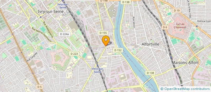 localisation de l'entreprise DE LA RUE A LA SCENE à VITRY-SUR-SEINE
