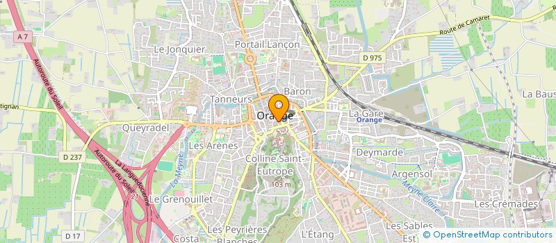 localisation de l'entreprise DE LA RUE BENICROIX  ORANGE