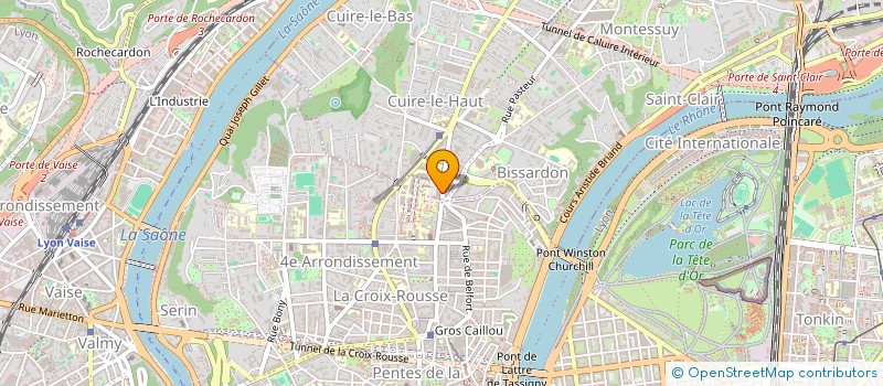 localisation de l'entreprise DE LA RUE COSTE  CALUIRE-ET-CUIRE