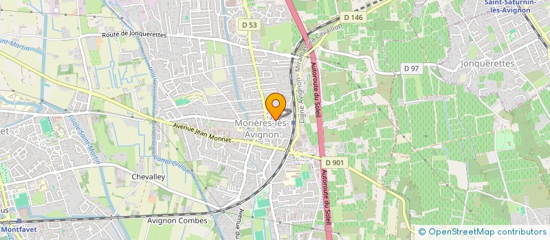 localisation de l'entreprise DE LA RUE CRILLON  MORIERES-LES-AVIGNON