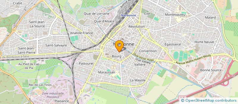 localisation de l'entreprise DE LA RUE DE LA MONNAIE à NARBONNE