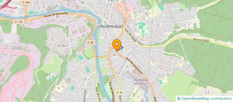 localisation de l'entreprise DE LA RUE DE SELONCOURT  AUDINCOURT